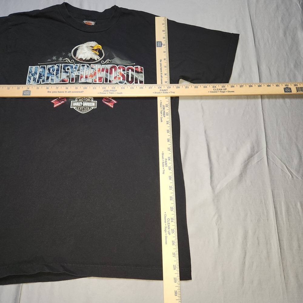 Harley Davidson T Shirt Mens L Black Freedom Eagle Quantico Virginia 2002 USA - Picture 3 of 8